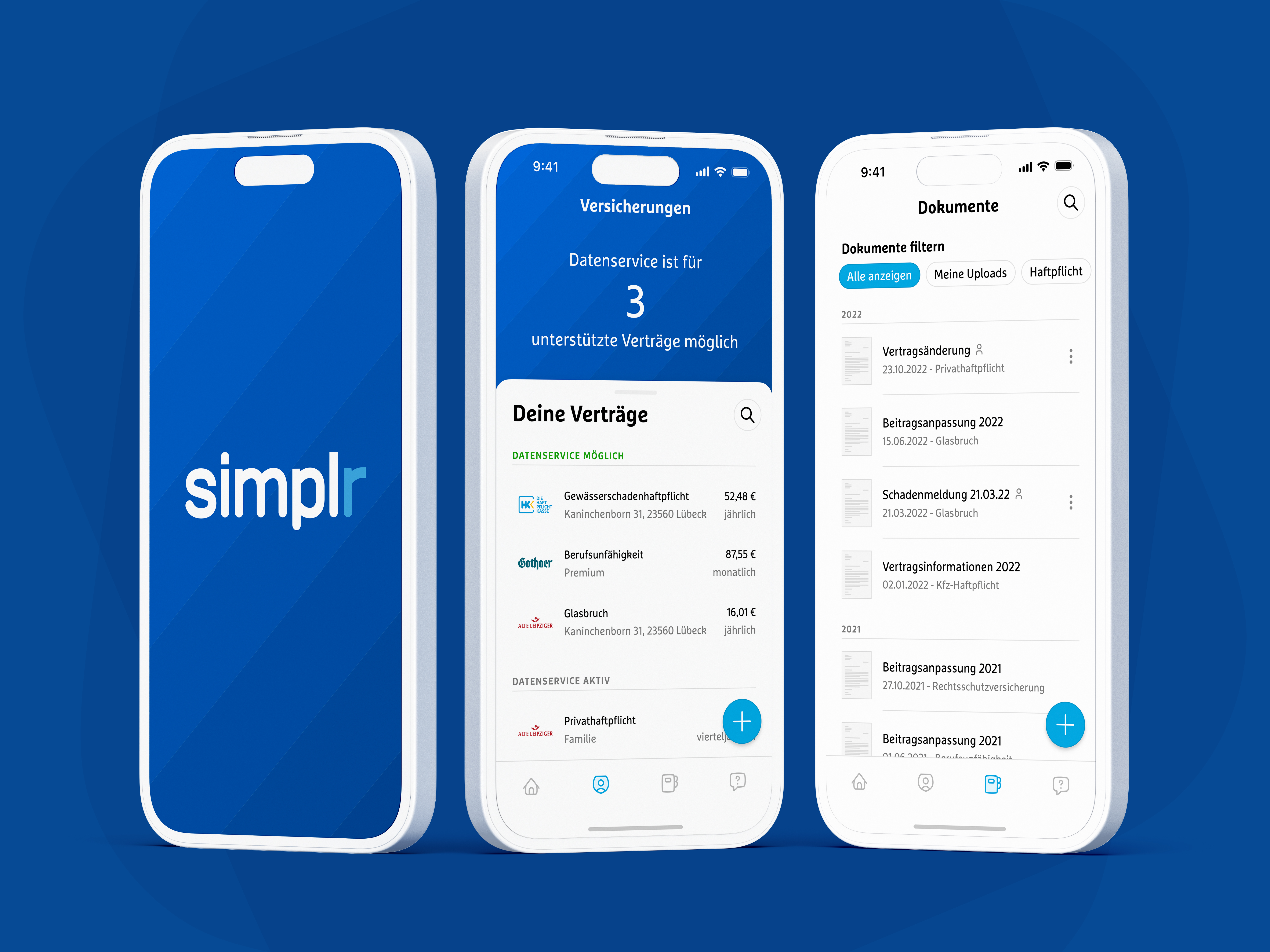 simplr App – Verträge & Dokumente im Überblick